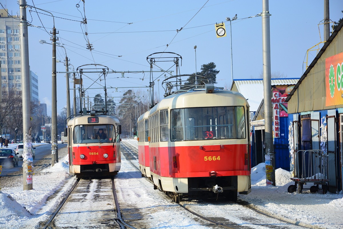 Киев, Tatra T3SUCS № 5664; Киев, Tatra T3SUCS № 5654