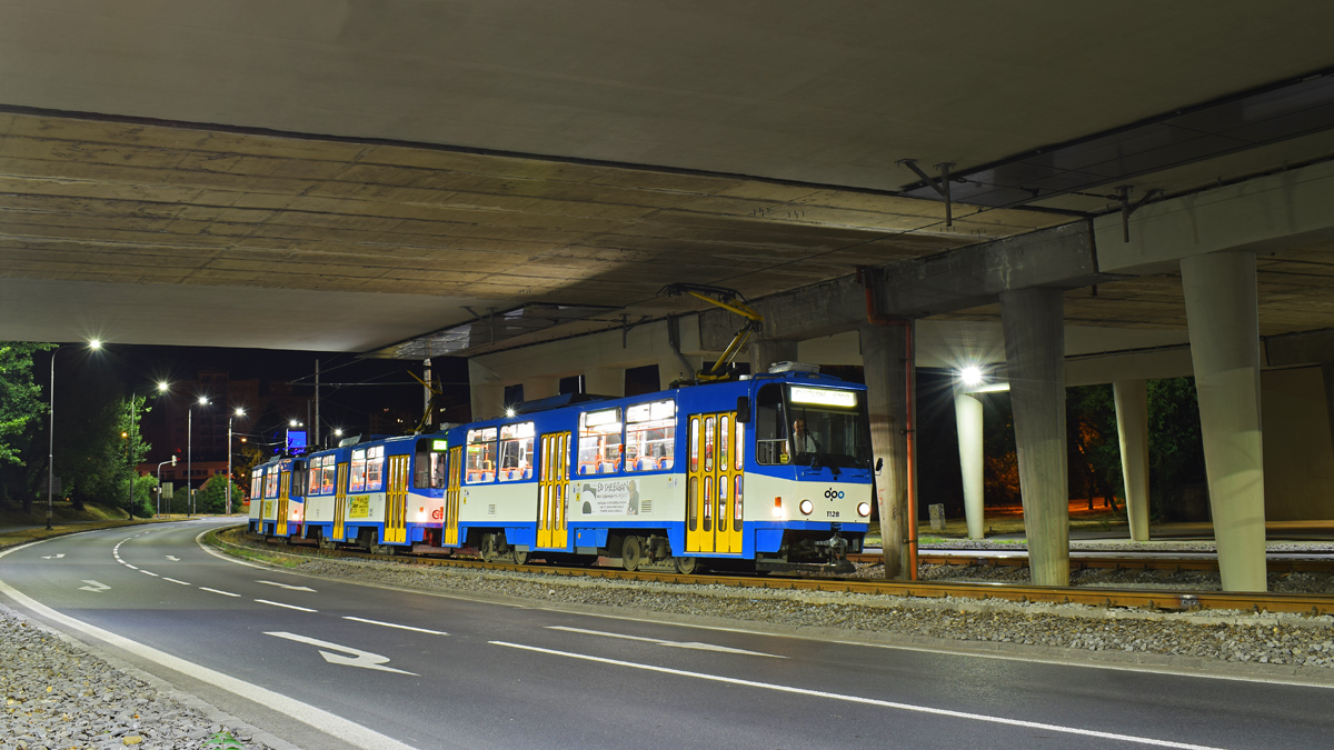 Острава, Tatra T6A5 № 1128; Острава, Tatra T6A5 № 1127; Острава, Tatra T6A5 № 1123; Острава — Colours of Ostrava 2019 — тройники.