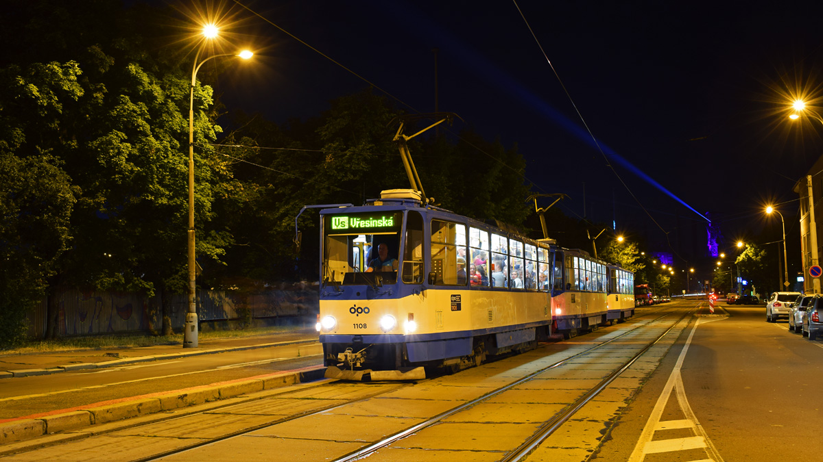Острава, Tatra T6A5 № 1108; Острава, Tatra T6A5 № 1107; Острава, Tatra T6A5 № 1103; Острава — Colours of Ostrava 2019 — тройники.