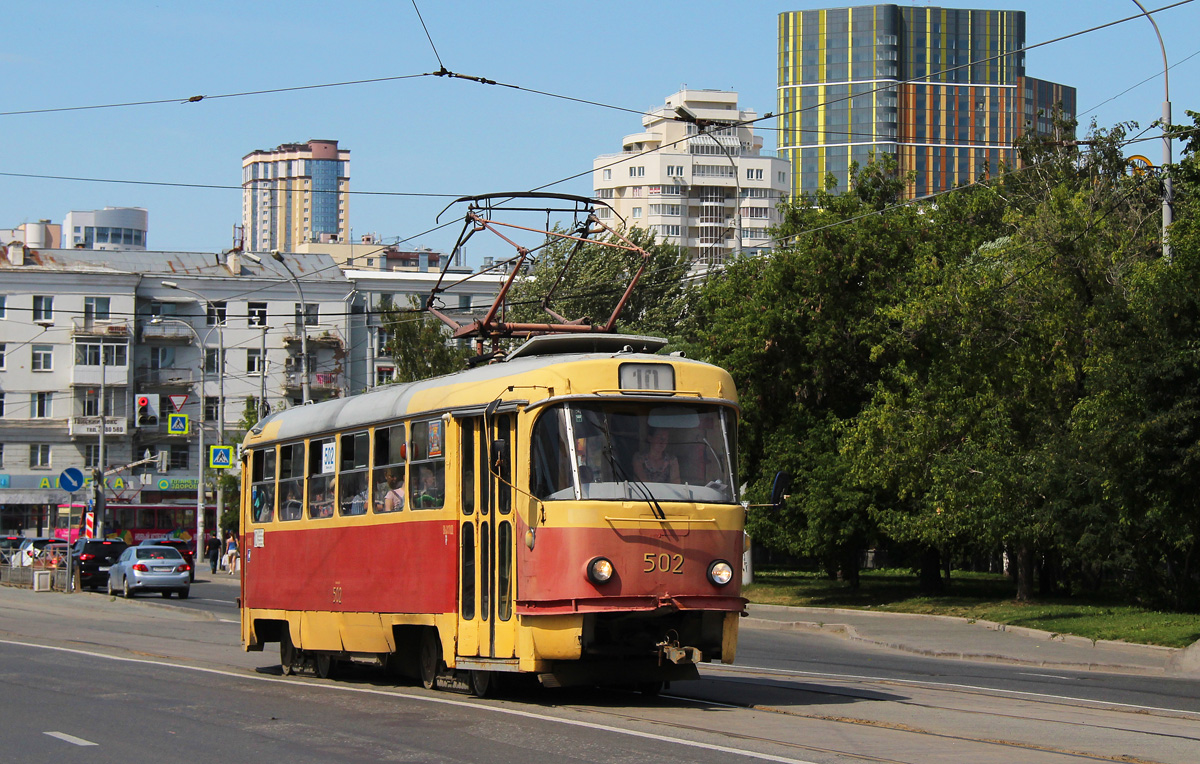 Yekaterinburg, Tatra T3SU (2-door) č. 502