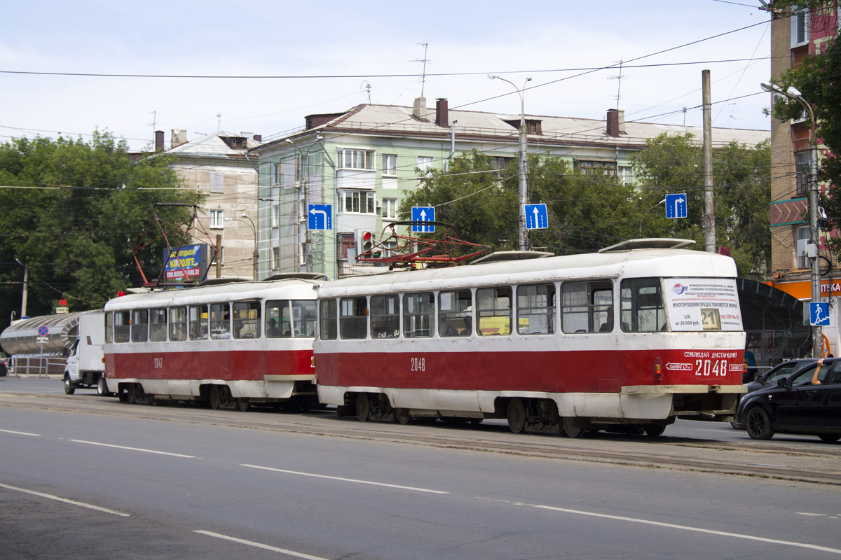 Самара, Tatra T3SU (двухдверная) № 2048