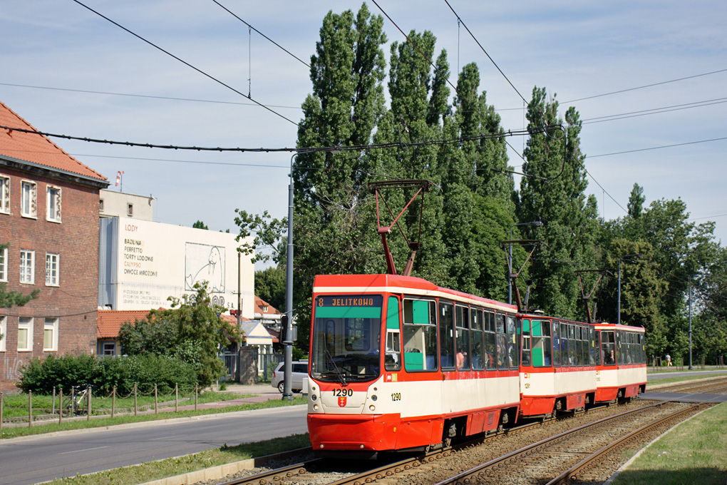 Гданьск, Konstal 105Na № 1290