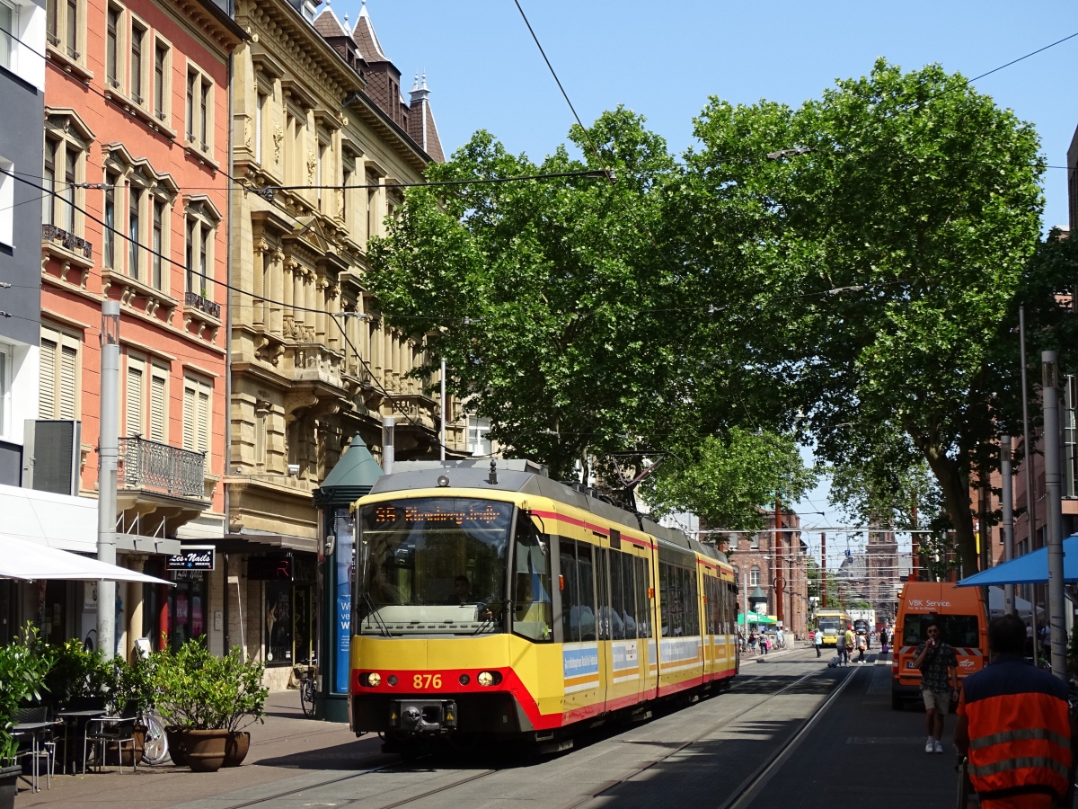 Карлсруэ, Duewag GT8-100D/M-2S № 876