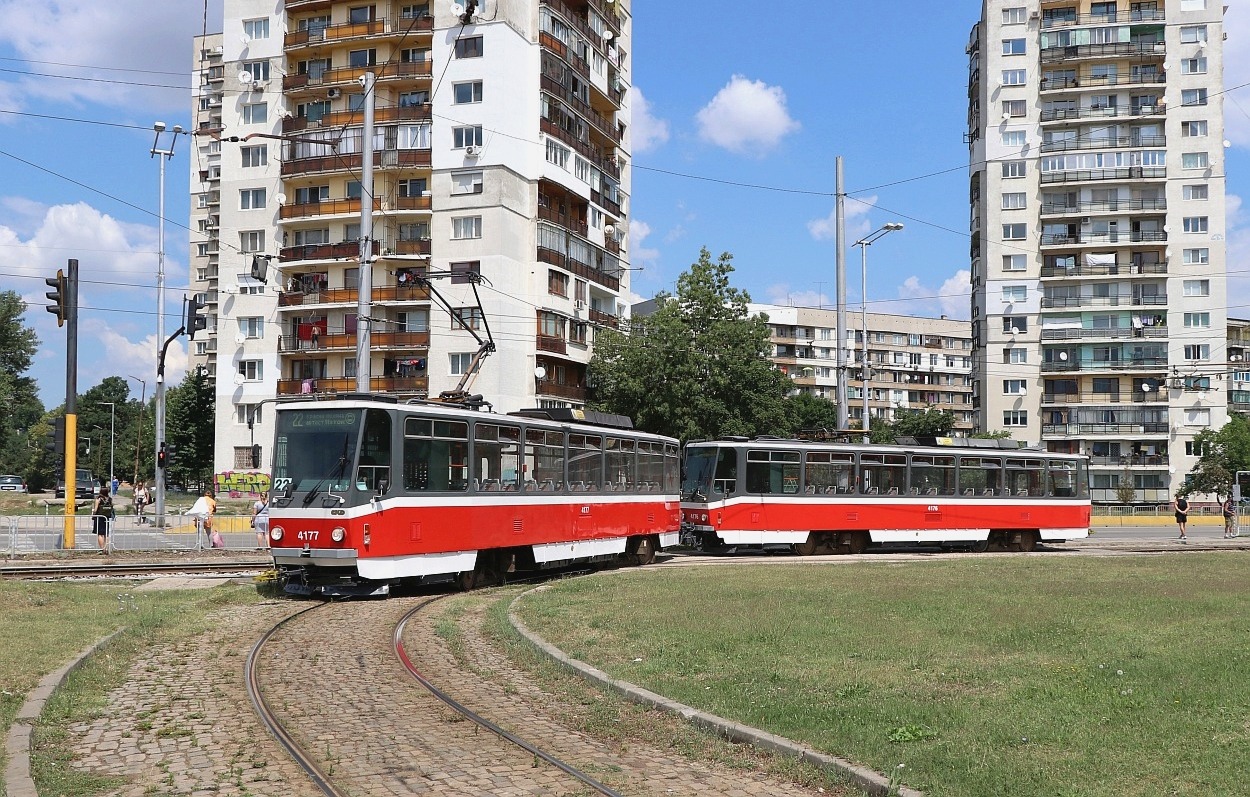 София, Tatra T6A5 № 4177; София, Tatra T6A5 № 4176