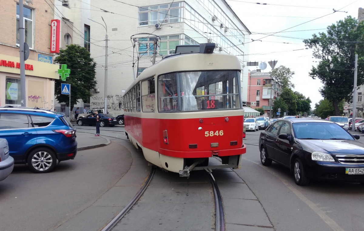 Киев, Tatra T3SUCS № 5846; Киев — Происшествия