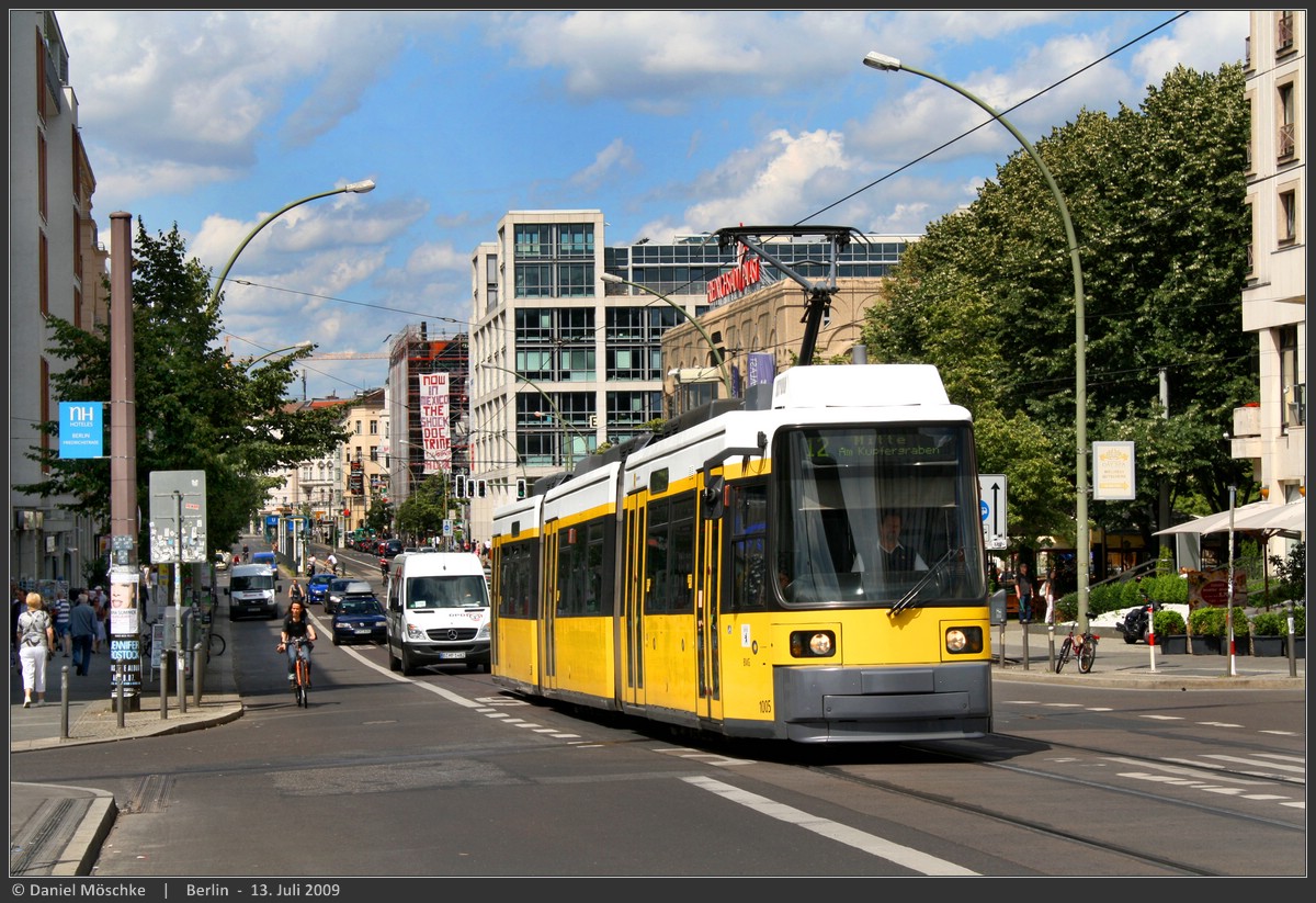 Берлин, Adtranz GT6N № 1005