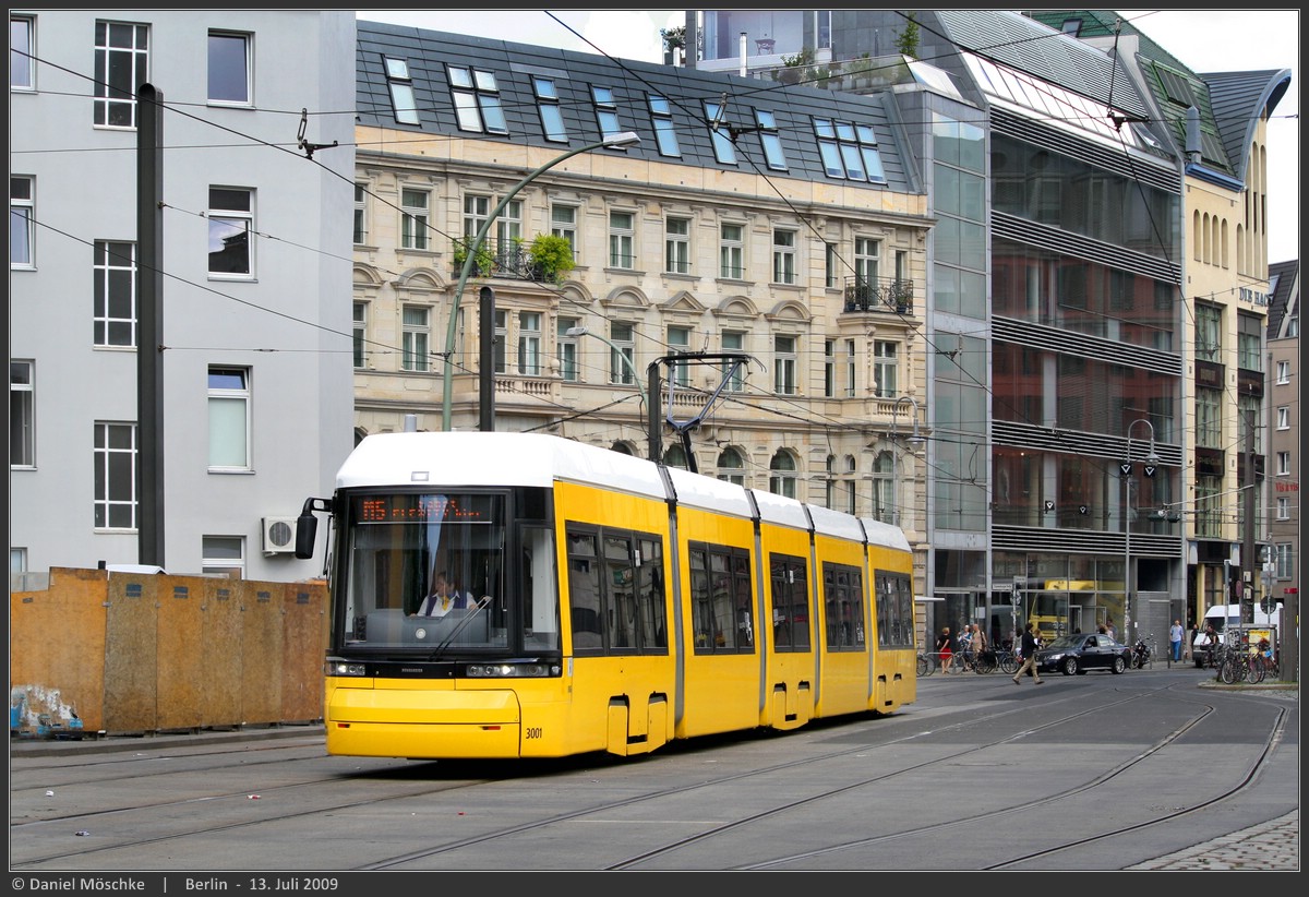 Берлин, Bombardier Flexity Berlin (GT6-08ER/F6E) № 3001