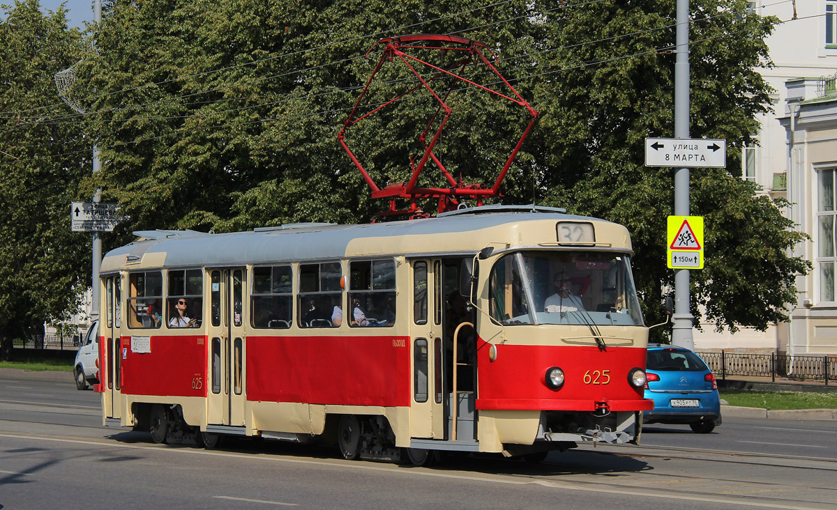 Екатеринбург, Tatra T3SU (двухдверная) № 625