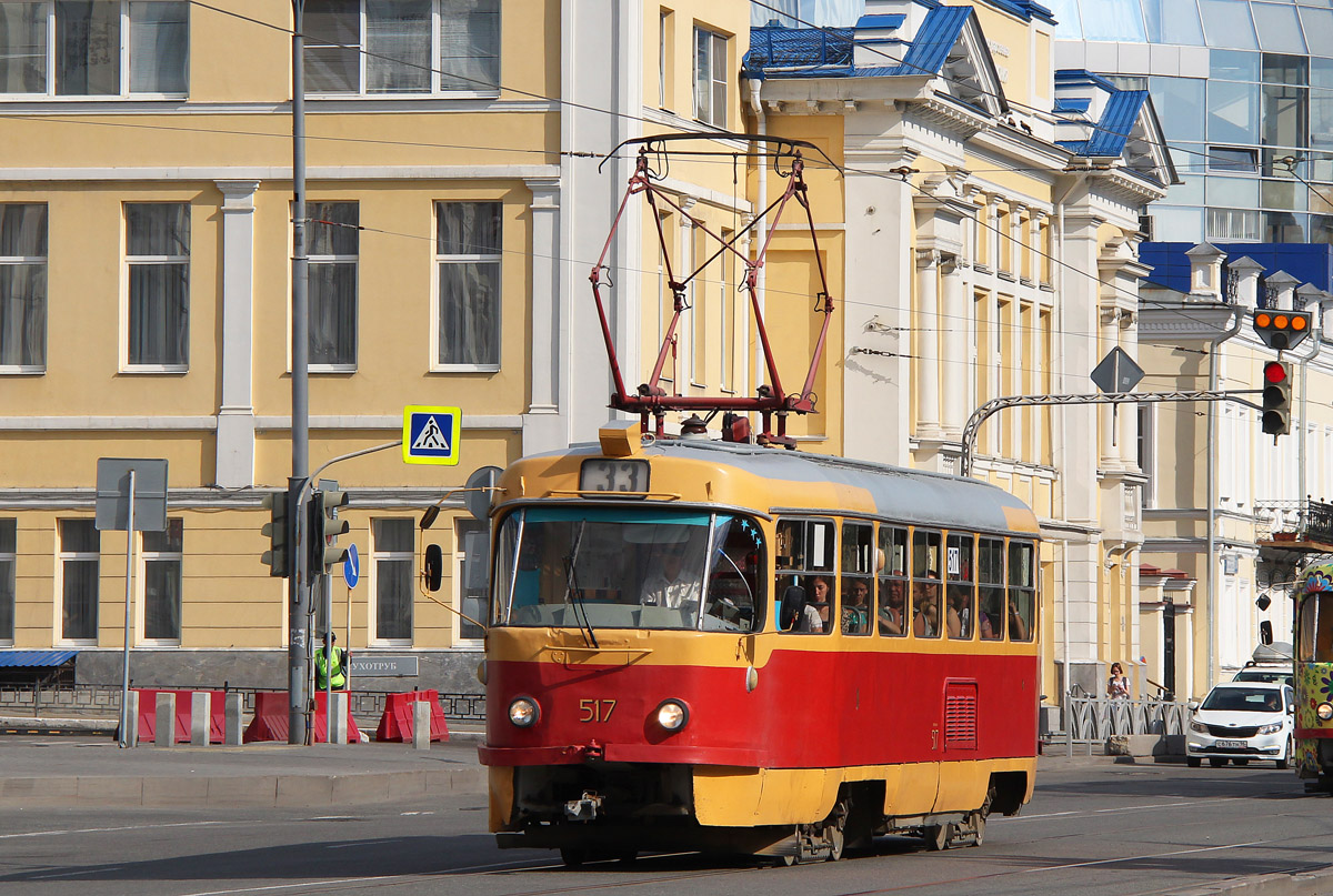 Екатеринбург, Tatra T3SU (двухдверная) № 517