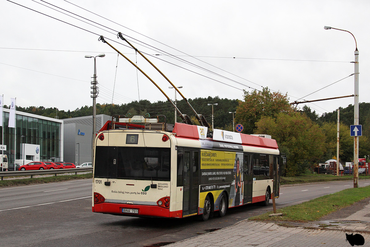 Вильнюс, Solaris Trollino II 15 AC № 1701