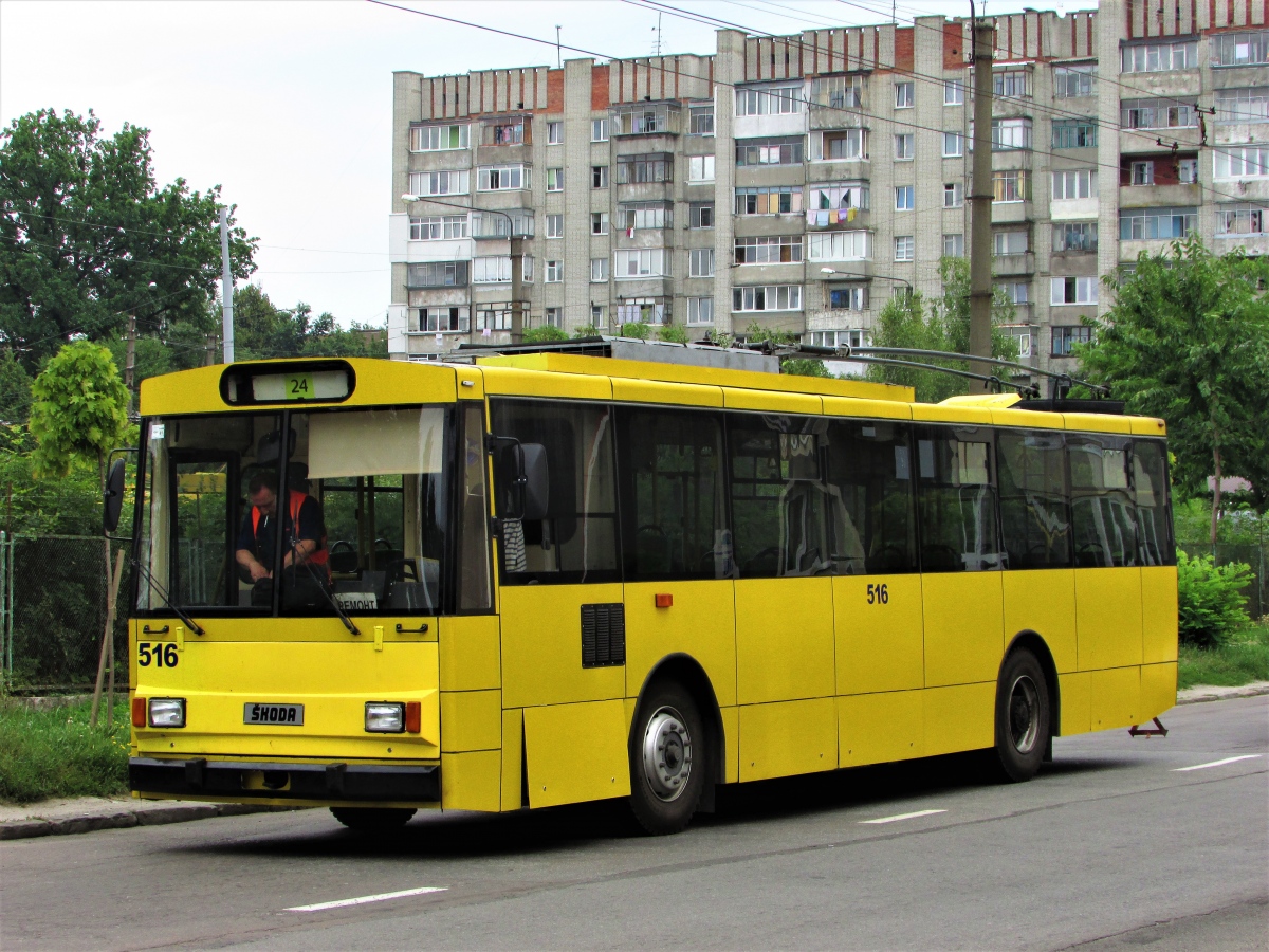 Львов, Škoda 14Tr02/6 № 516