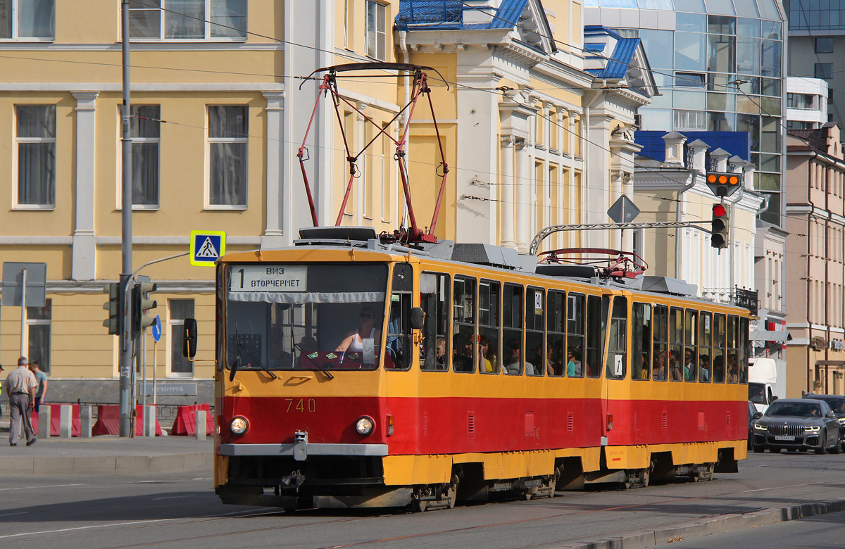 Екатеринбург, Tatra T6B5SU № 740