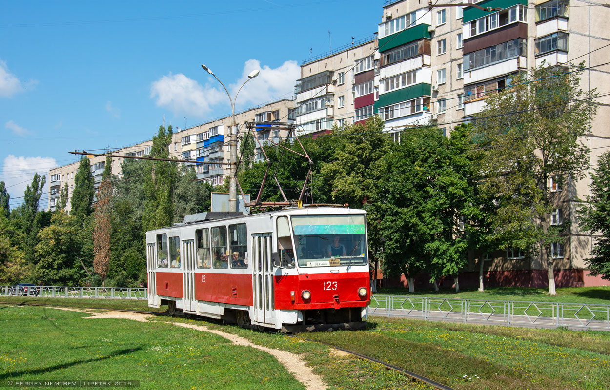 Липецк, Tatra T6B5SU № 123