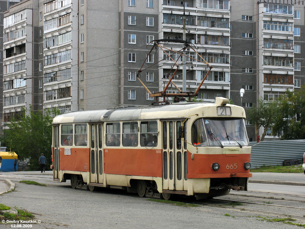 Екатеринбург, Tatra T3SU № 665