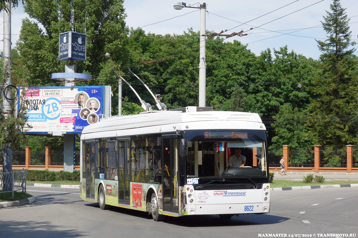 Crimean trolleybus, Trolza-5265.05 “Megapolis” # 8622