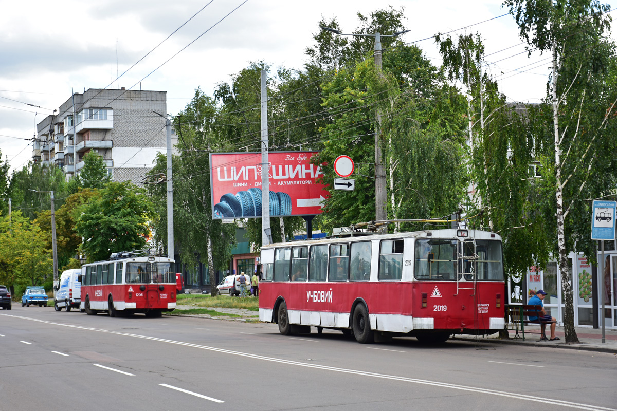 Житомир, ЗиУ-682В-013 [В0В] № 2019; Житомир, ЗиУ-682В № 1205