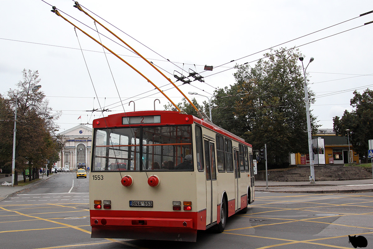 Вильнюс, Škoda 14Tr89/6 № 1553