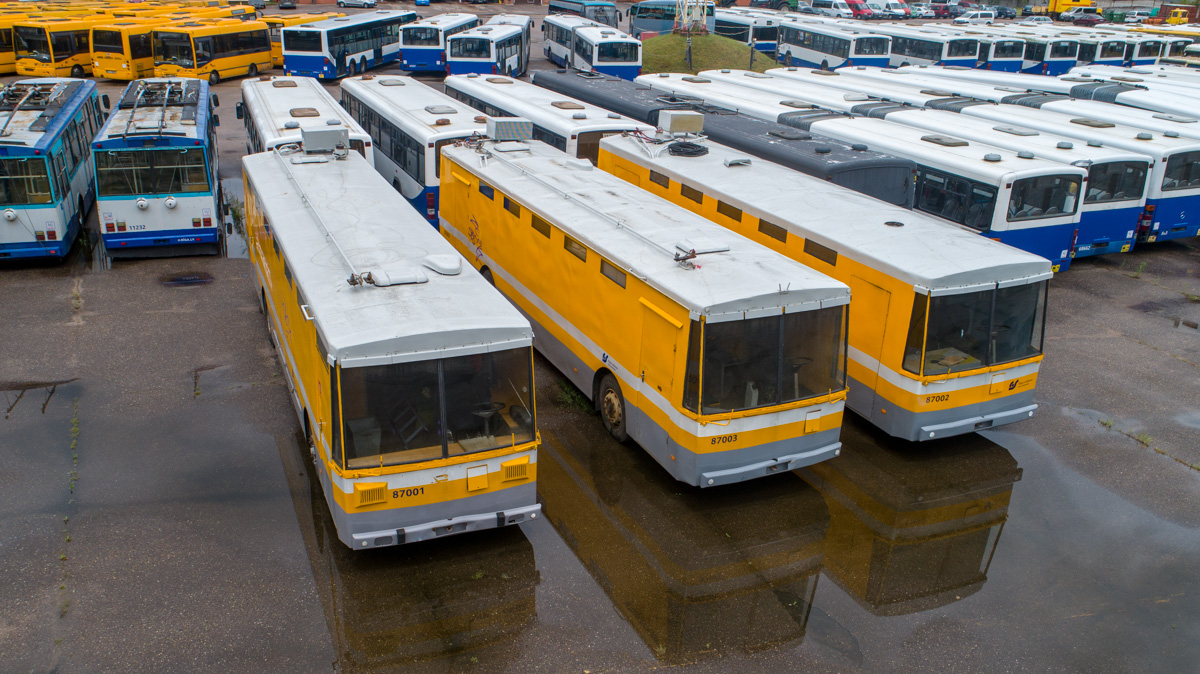 Riga, Škoda 14Tr — 87001; Riga, Škoda 14Tr — 87003; Riga, Škoda 14Tr02/6 — 87002