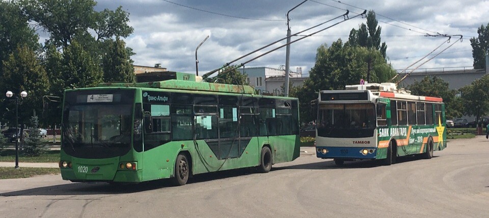 Тамбов, ВМЗ-5298.01 «Авангард» № 1020; Тамбов, ЗиУ-682Г-016.04 № 1030