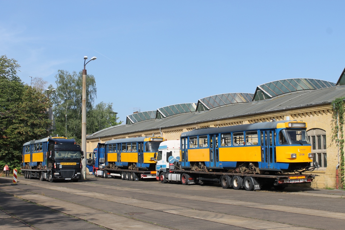 Лейпциг, Tatra T4D-M1 № 2136; Лейпциг — Отправка трамваев Tatra в Украину (Днепр)