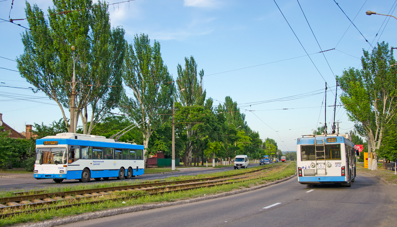 Маріуполь, MAN/Gräf & Stift 860 SL172HO № 1309; Маріуполь, Дніпро Т103 № 212