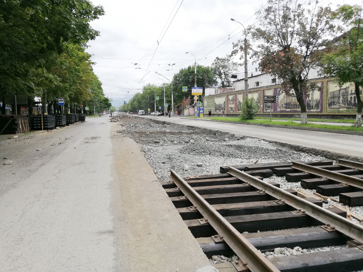 Владикавказ — Строительство, ремонт и реконструкция трамвайных линий