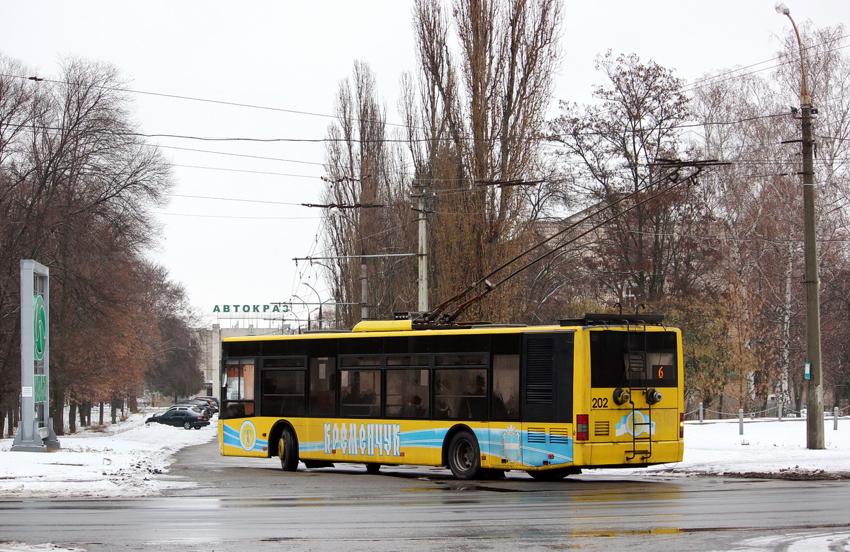 Кременчуг, ЛАЗ E183D1 № 202