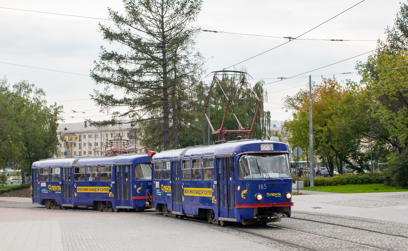 Екатеринбург, Tatra T3SU № 186; Екатеринбург, Tatra T3SU № 185