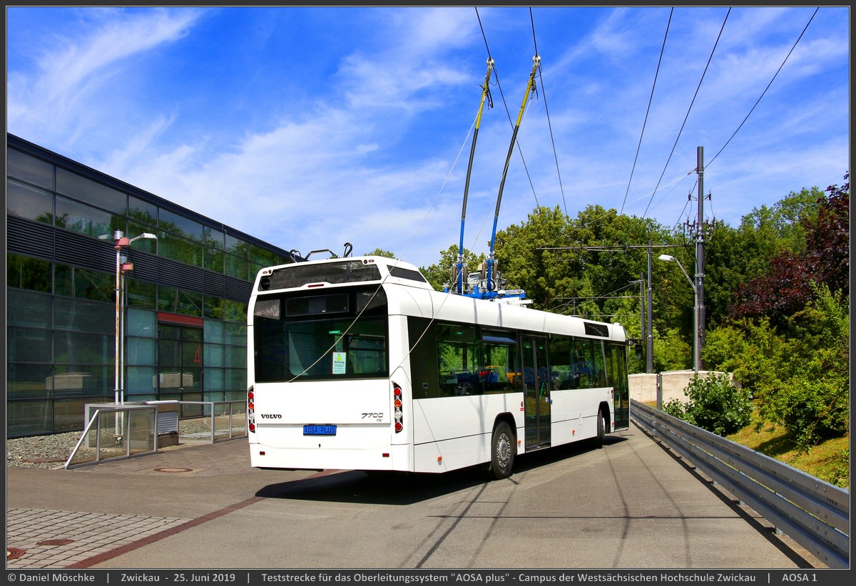 Цвиккау, Volvo 7700 № AOSA1; Цвиккау — Троллейбусная система «AOSAplus» Западно-Cаксонского вуза
