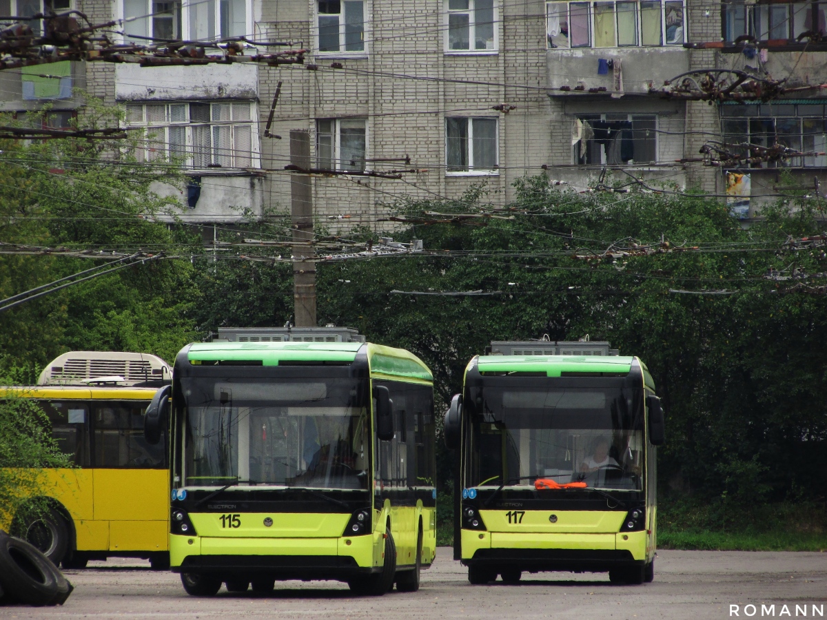 Львов, Electron T19102 № 117; Львов, Electron T19102 № 115