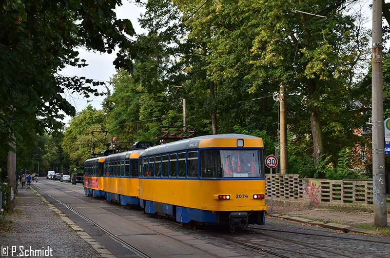Лейпциг, Tatra T4D-M2 № 2074; Лейпциг — Отправка трамваев Tatra в Украину (Днепр)