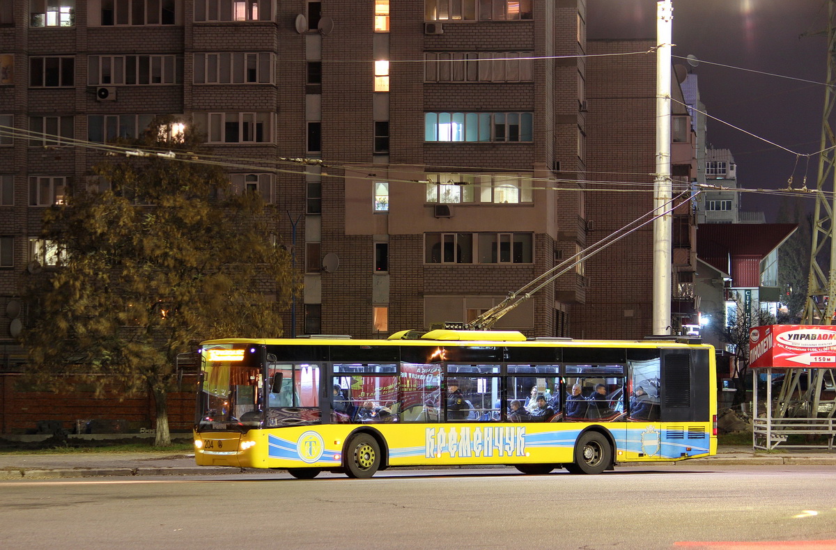 Кременчуг, ЛАЗ E183D1 № 204