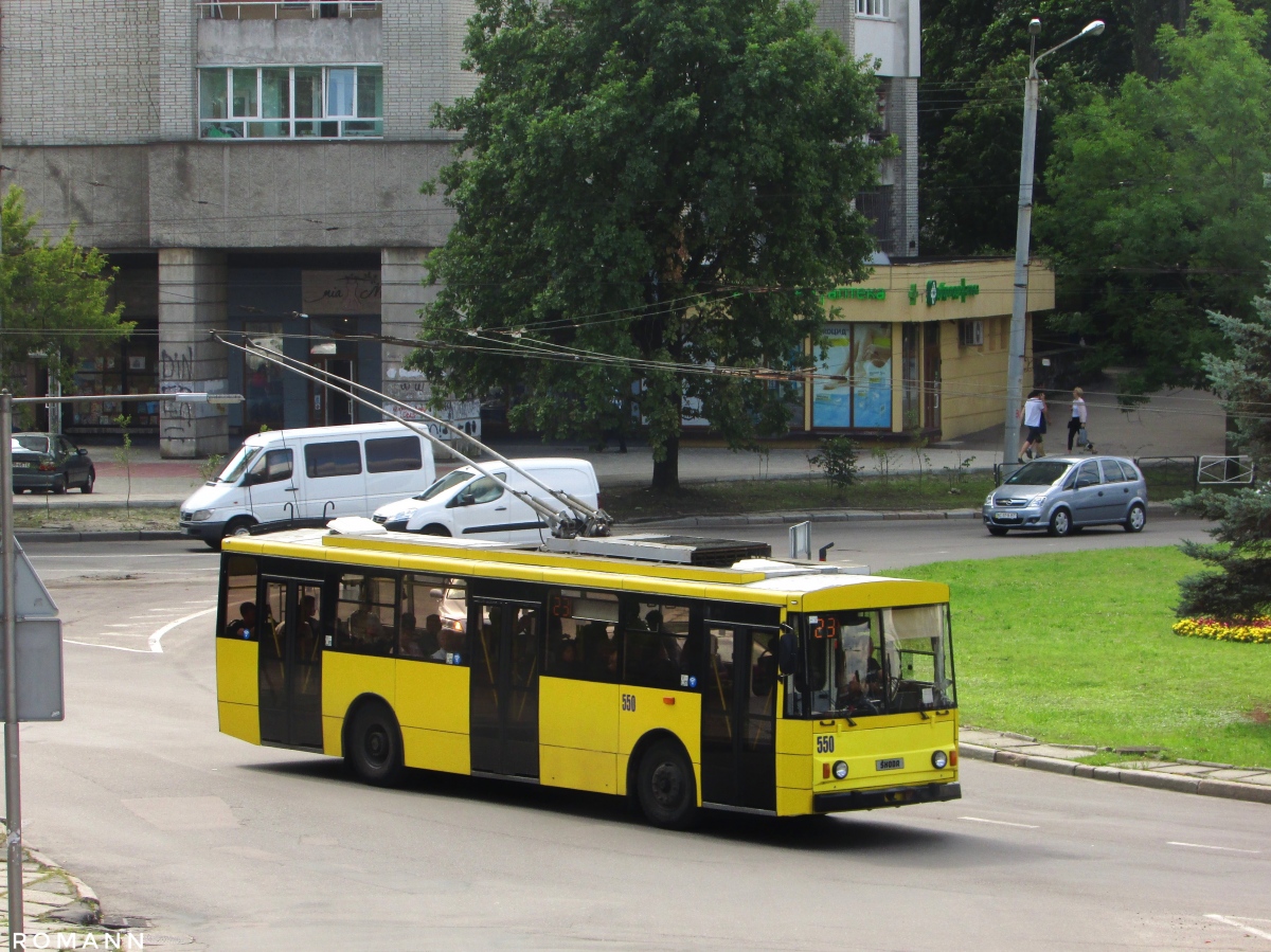 Львов, Škoda 14Tr89/6 № 550