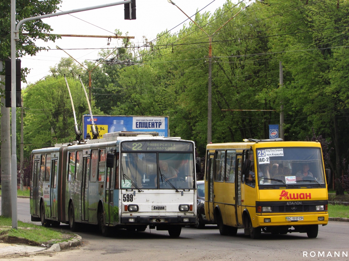 Львов, Škoda 15TrM № 599