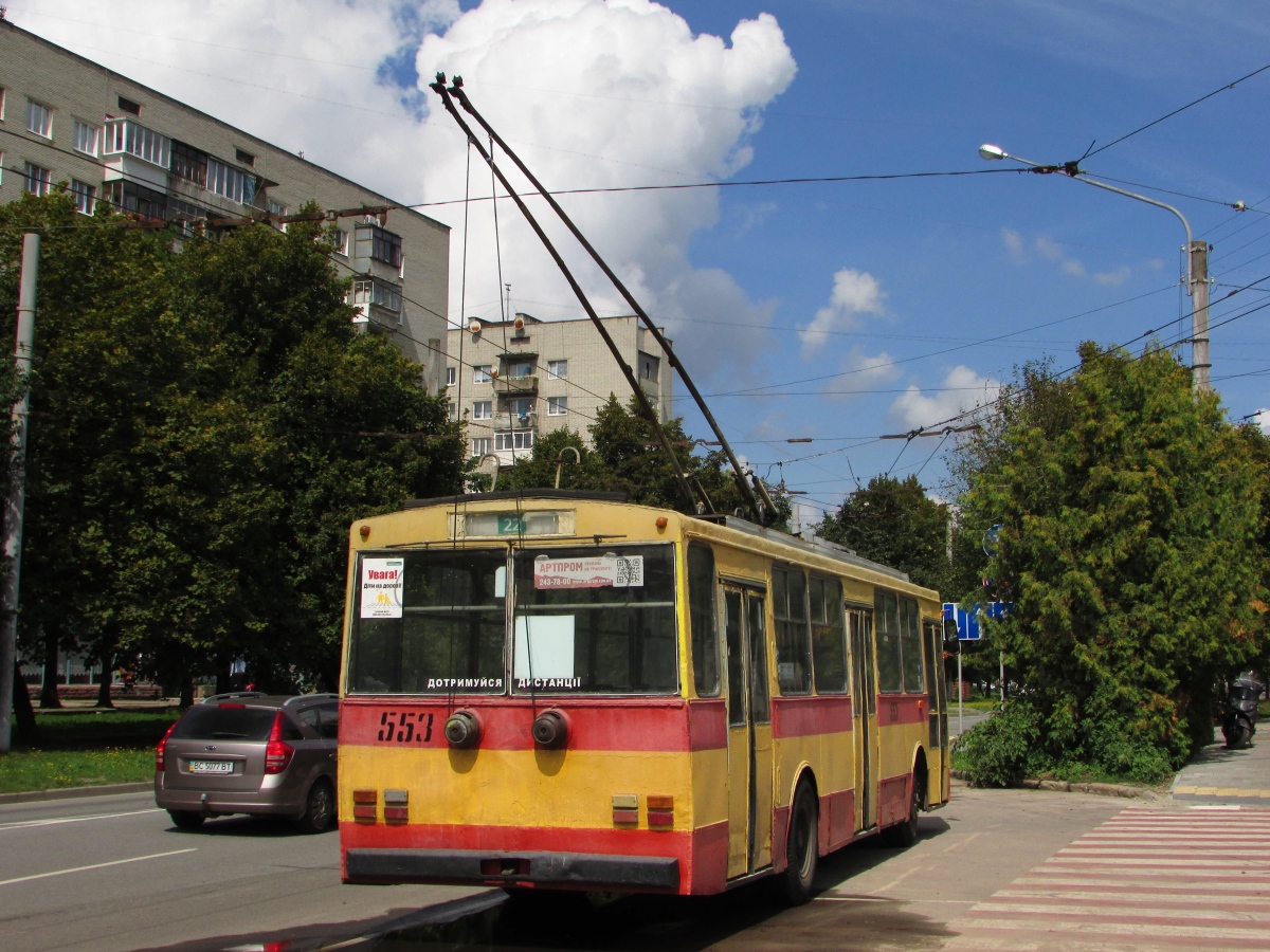 Львов, Škoda 14Tr89/6 № 553