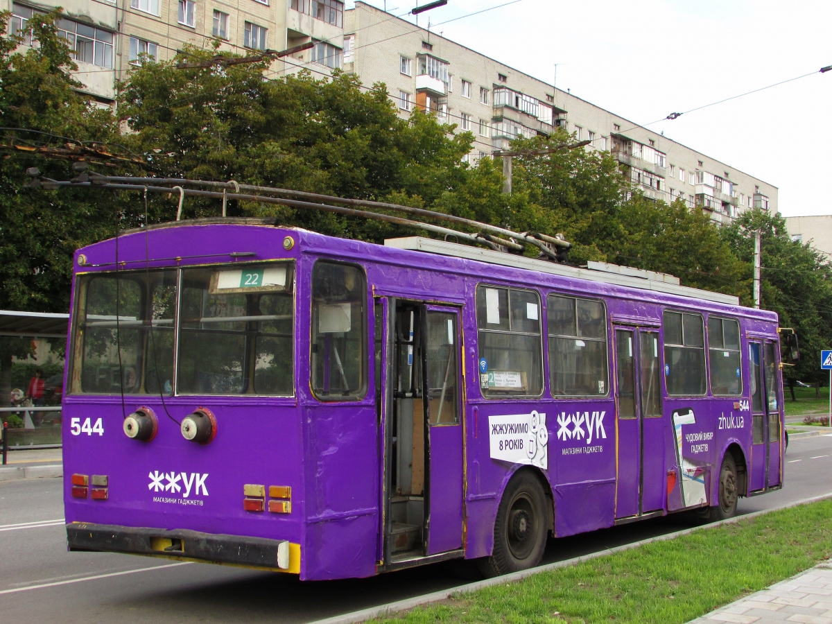 Львов, Škoda 14Tr89/6 № 544