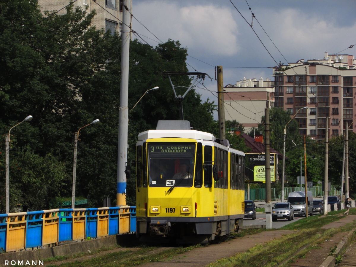 Львов, Tatra KT4DM № 1197