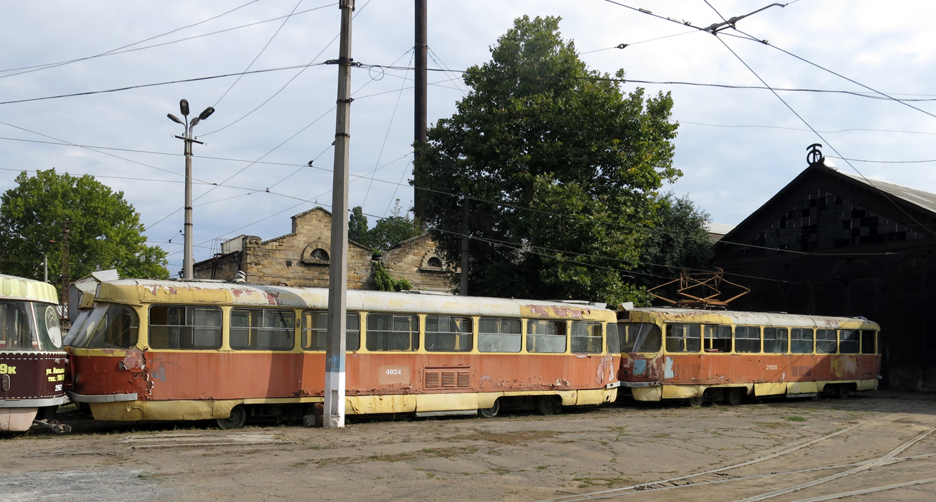 Одесса, Tatra T3SU № 4024; Одесса, Tatra T3SU № 2958