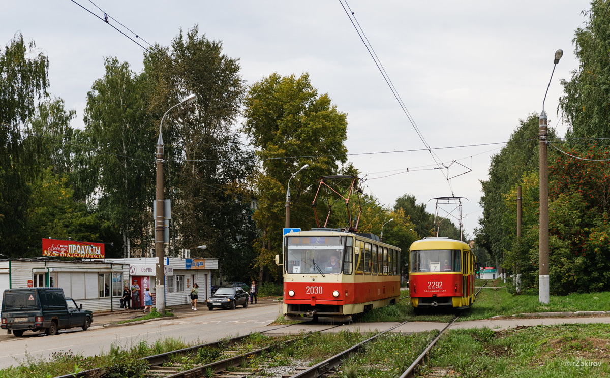 Ижевск, Tatra T6B5SU № 2030; Ижевск, Tatra T3K № 2292