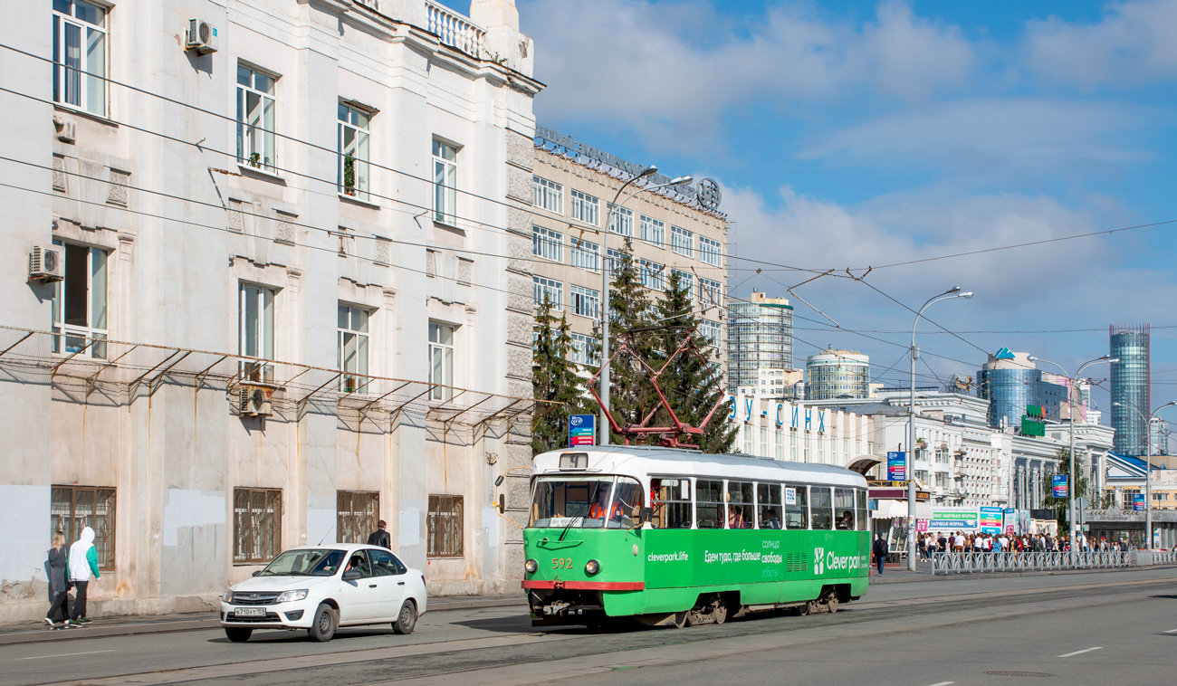 Jekaterinburg, Tatra T3SU Nr. 592