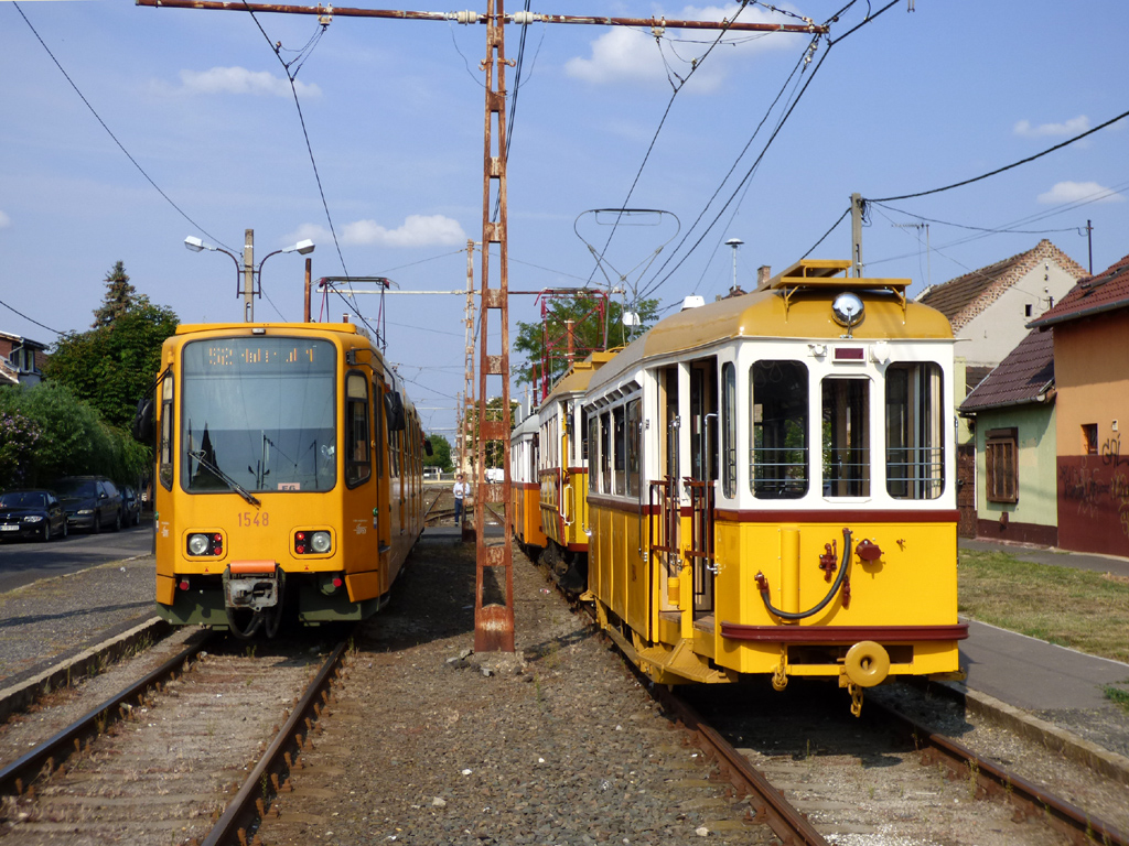 Budapešť, Duewag TW6000 č. 1548; Budapešť, EP (MWG) č. 5884; Budapešť — Photo trip 24.08.2019
