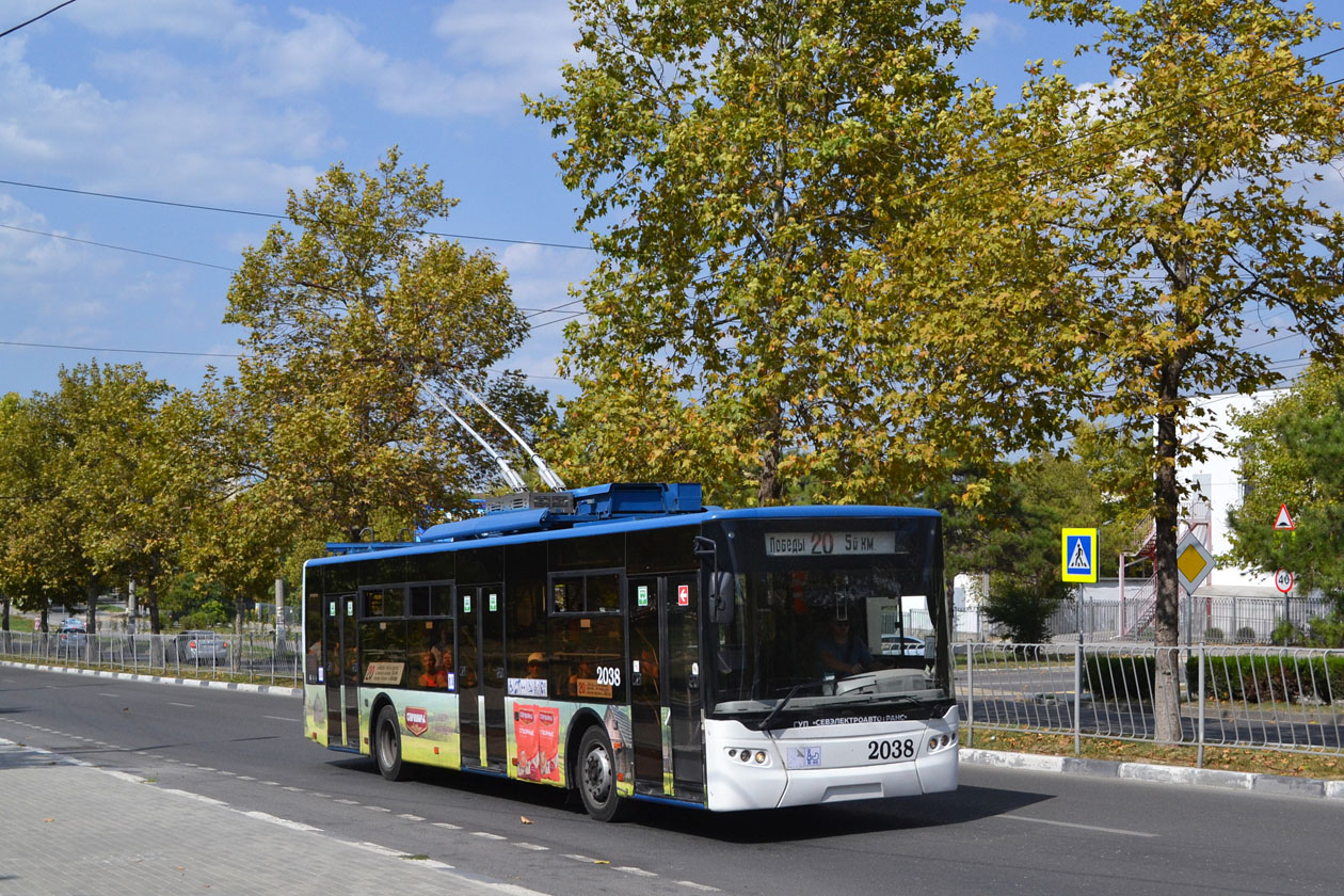 Севастополь, ЛАЗ E183A1 № 2038