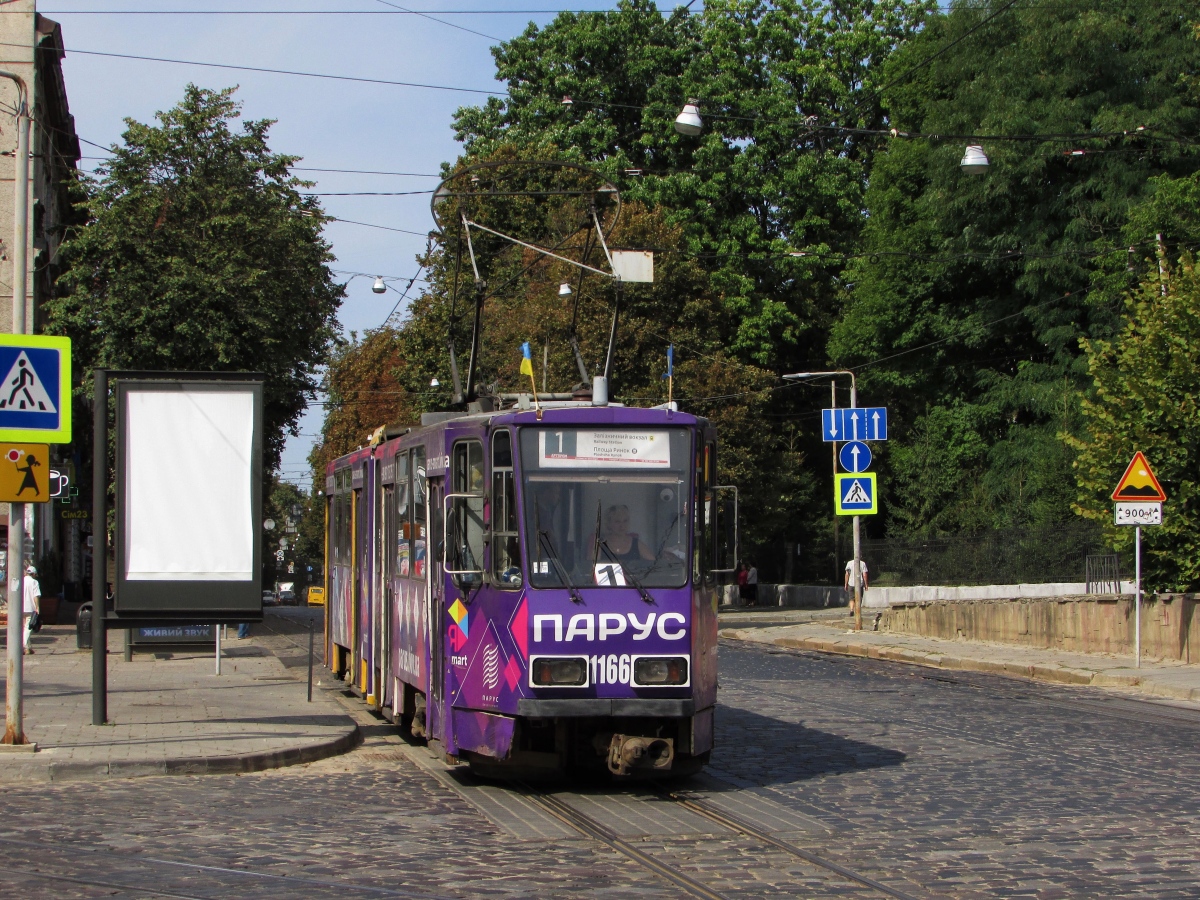 Львов, Tatra KT4D № 1166