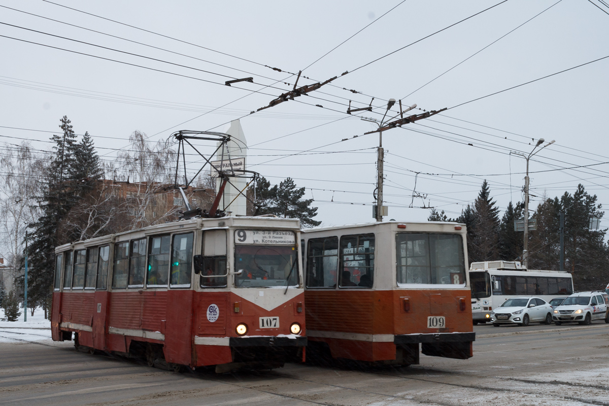 Омск, 71-605 (КТМ-5М3) № 107