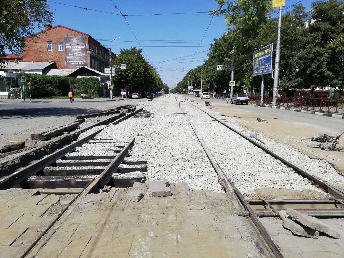 Vladikaukazas — Construction, repair and reconstruction of tram lines