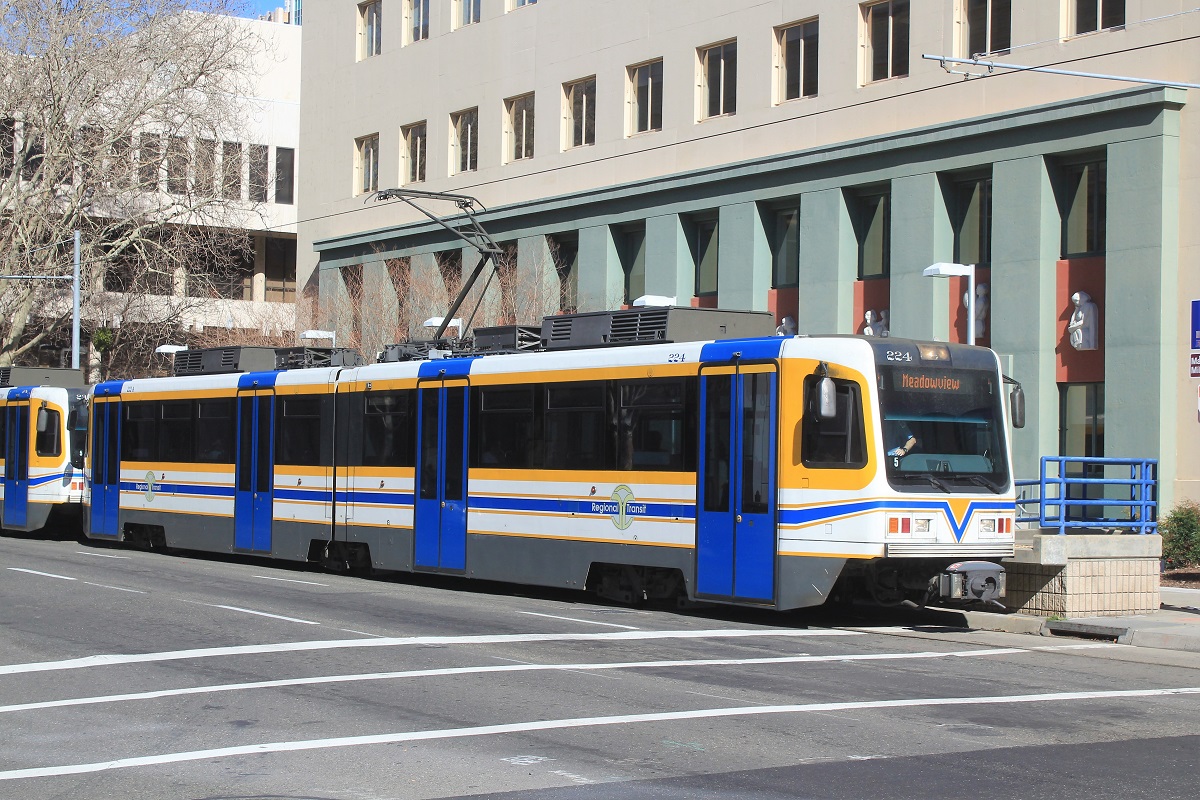 Сакраменто, CAF LRV № 224 Сакраменто, CAF LRV № 224