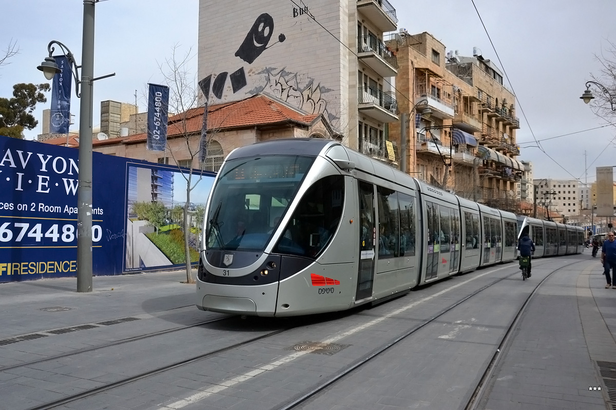 Иерусалим, Alstom Citadis 302 № 31
