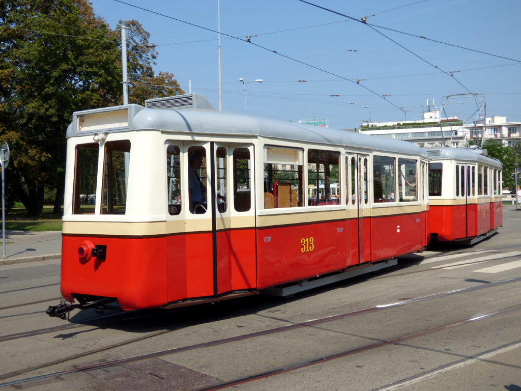 Brünn, KPS vv4 Nr. 313; Brünn — Streetparty 150 — 150 years of public transport in Brno celebrations