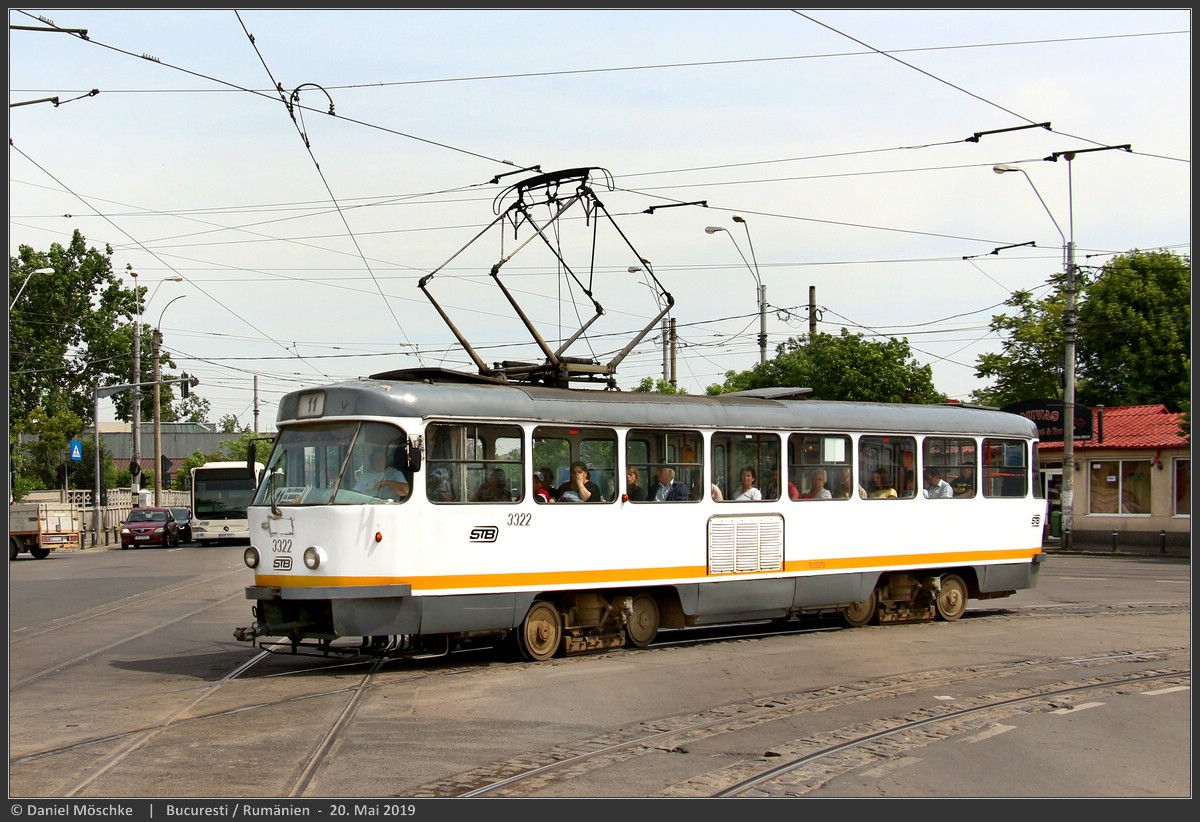 Бухарест - Илфов, Tatra T4R № 3322