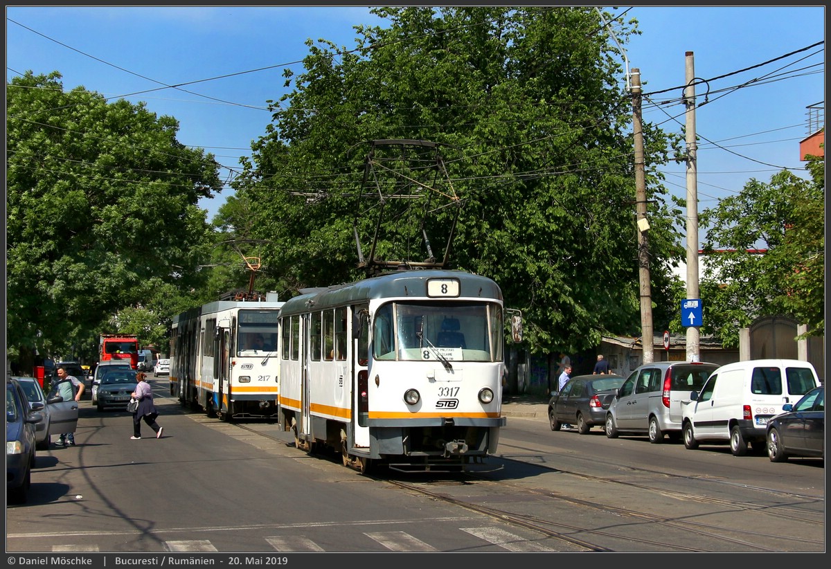 Бухарест - Илфов, Tatra T4R № 3317
